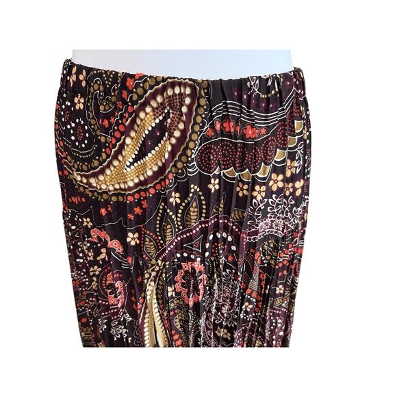 NYC Design Women's M Whimsy Fairy Fall Colors Brown Coral Broomstick Skirt - Picture 5 of 6